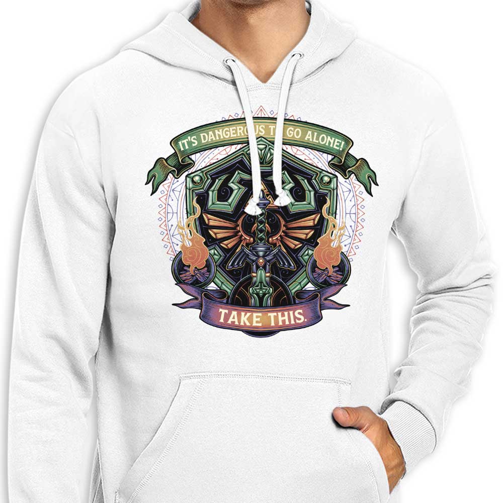 Glitchygorilla's Cool Shield and Sword Design Hoodie