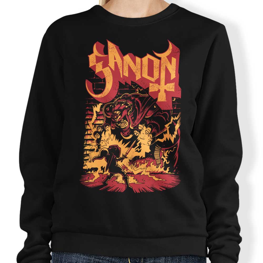 Power and Darkness-themed Men's Casual Sweatshirt