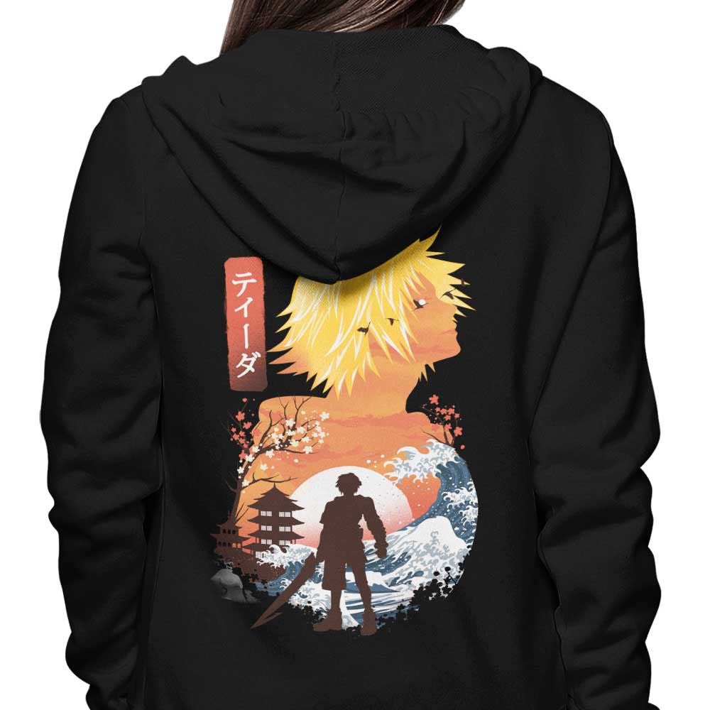 Stylish Tidus Ukiyo-e Inspired Zip Up and Pullover Hoodies