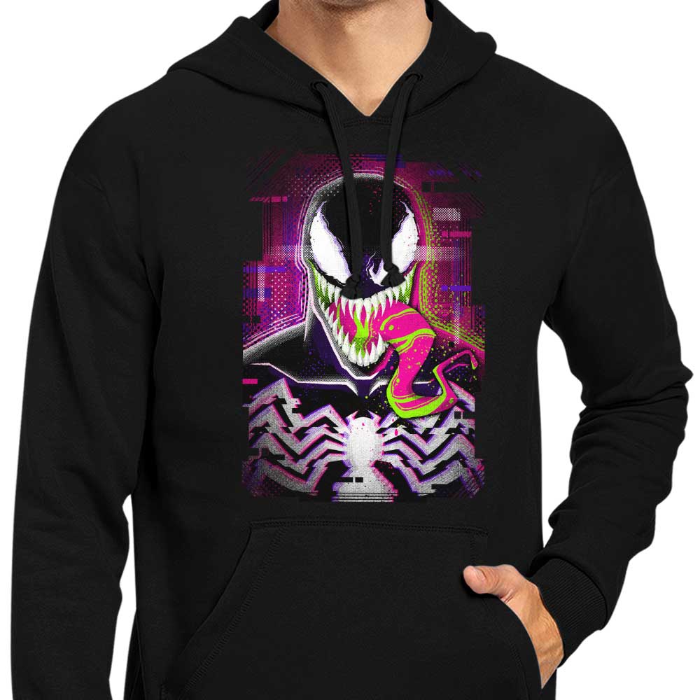 Cool Glitched Symbiote Design - Zip Up and Pullover Hoodies