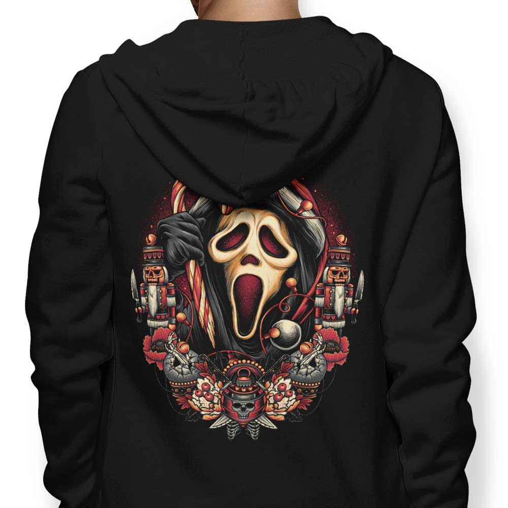 Cozy Woodsboro Holidays-themed Hoodie by Glitchygorilla