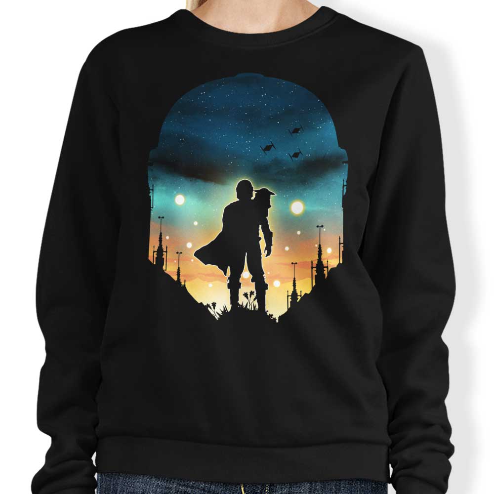 Djarin Sunset Comfortable Crewneck Sweatshirt in S - 4XL Sizes