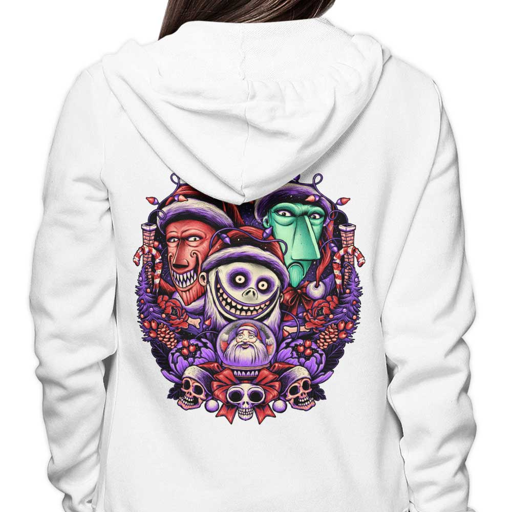 Festive Christmas Mischief 8.5 Oz Zip-Up & Pullover Hoodies