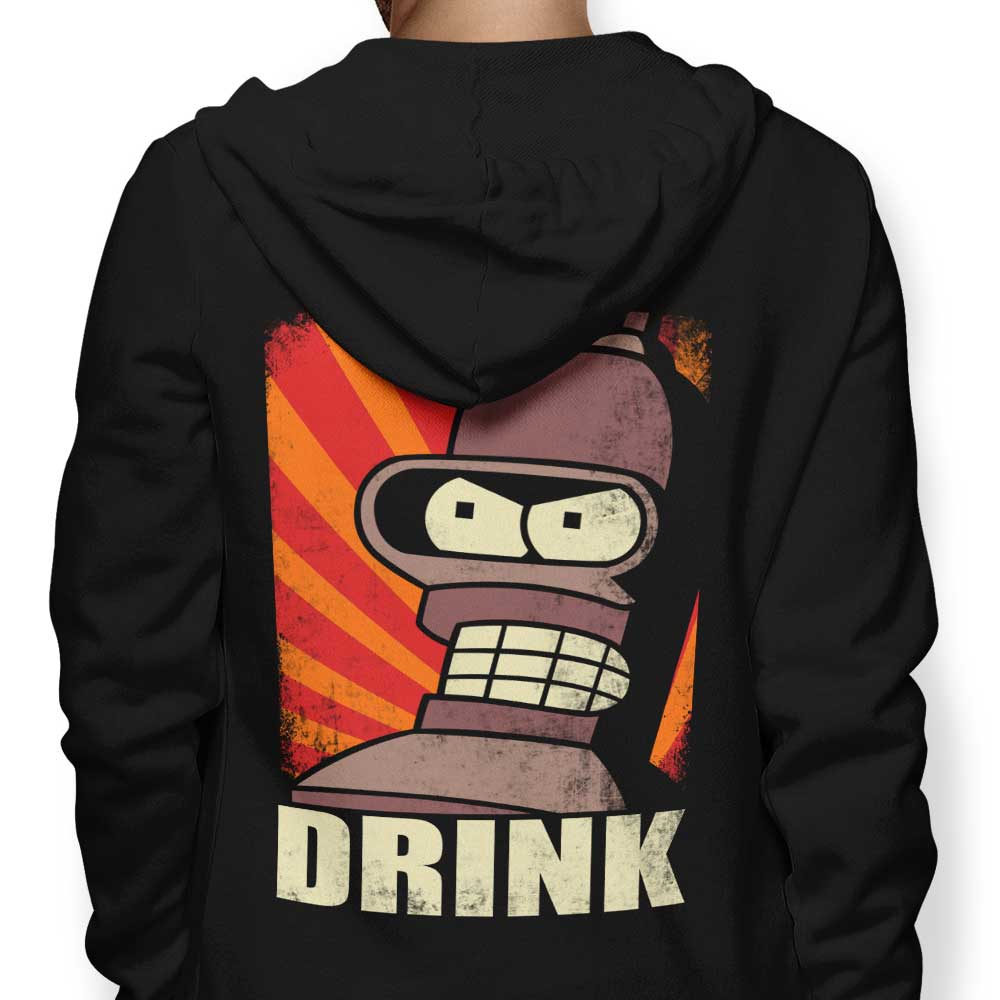 Firebeard 'Drink!' Branded Zip Up and Pullover Hoodies for Drinking Enthusiasts