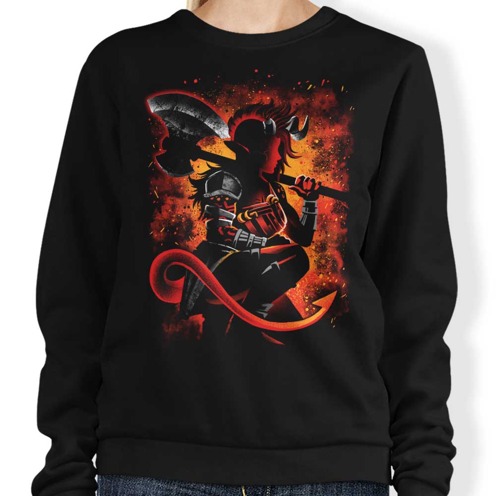 The Tiefling Warrior Alemaglia Brand Sweatshirt for Fashion Lovers
