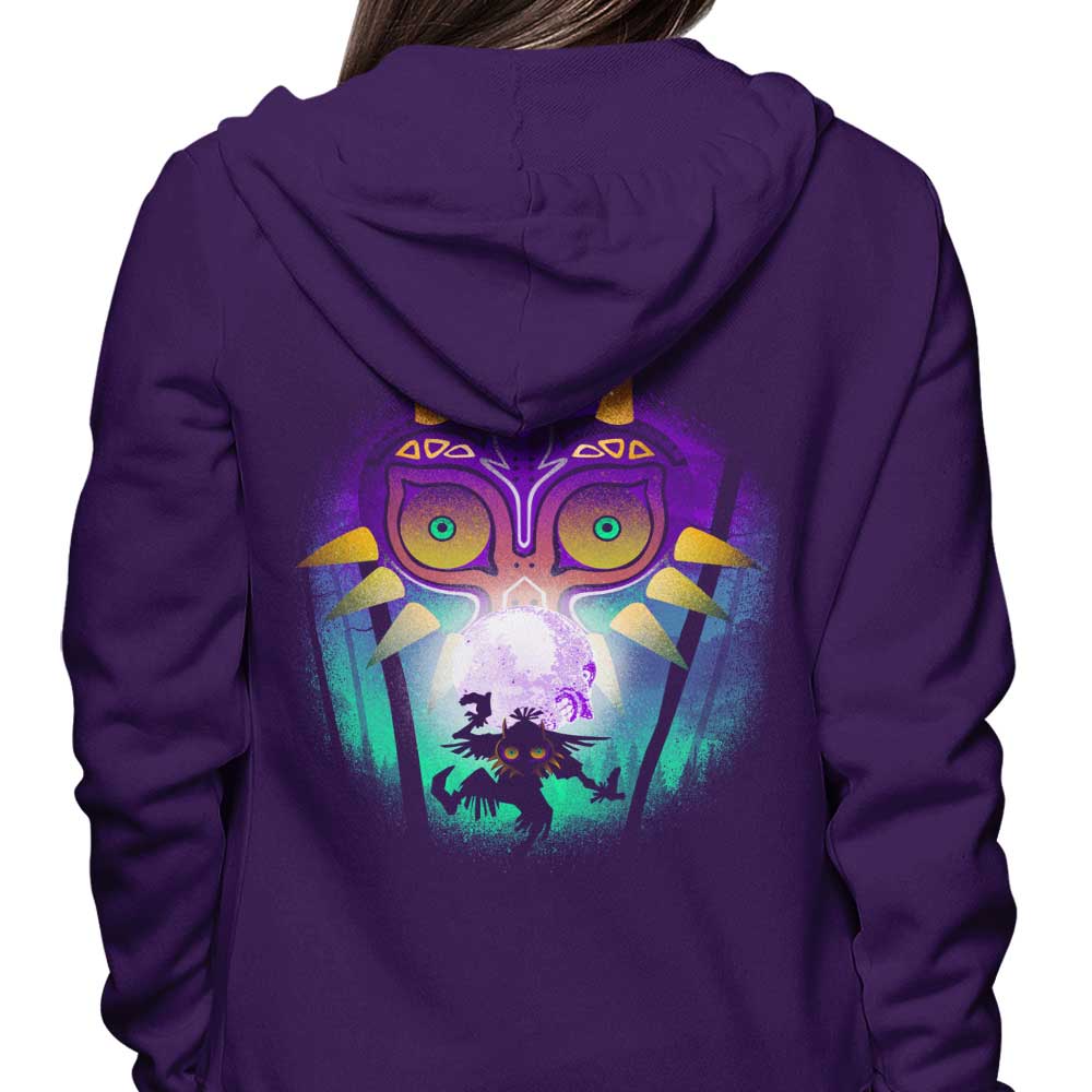 The Moon and the Mask - Stylish Hoodie by Donnie Illustrations