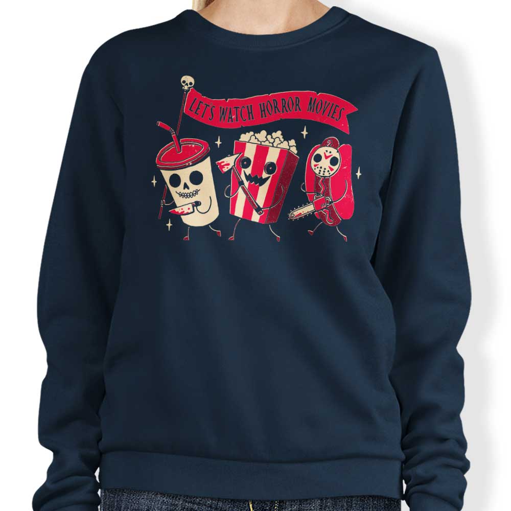 Cozy Midnight Movie-themed Sweatshirt by DinoMike