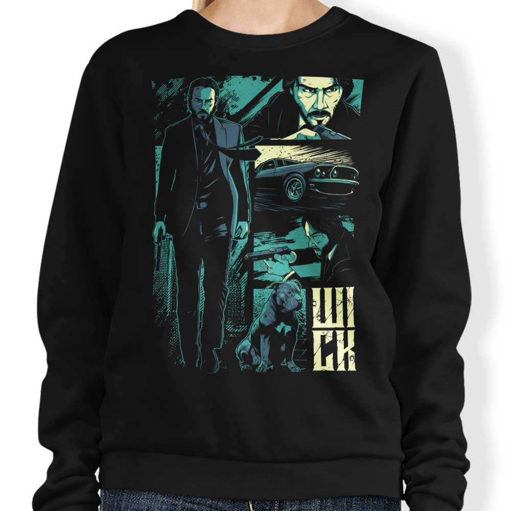 StudioM6 Brand W-I-C-K Crewneck Sweatshirt for All Sizes