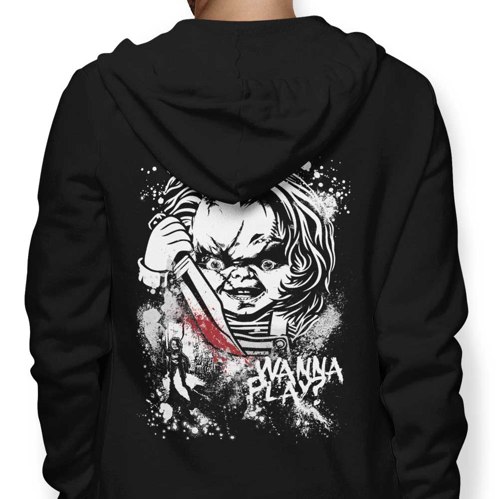 Arinesart's Playful Wanna Play Hoodie for All Fun - Lovers