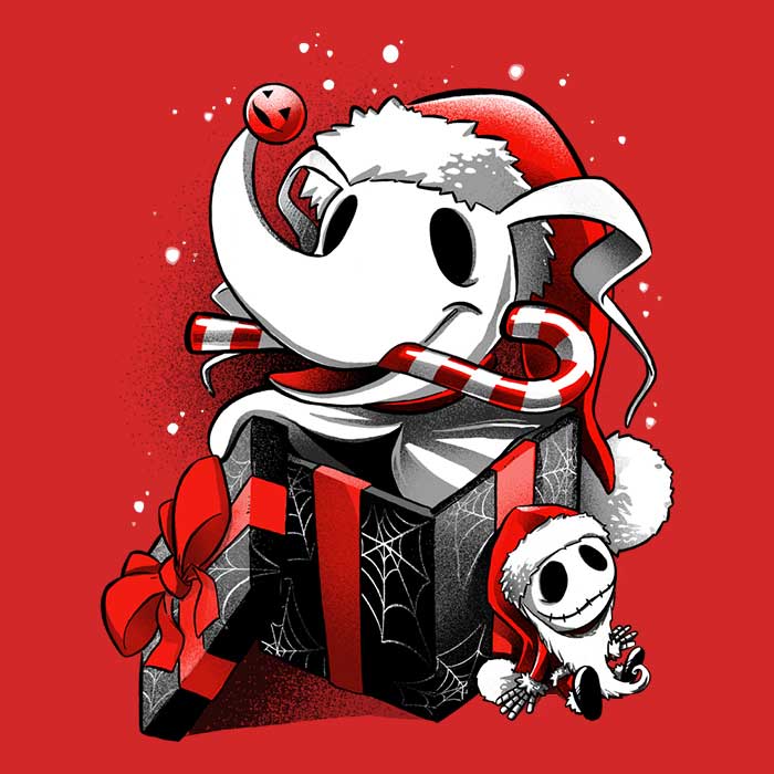 Alemaglia Christmas Ghost Dog-themed Crewneck Sweatshirt for All Sizes