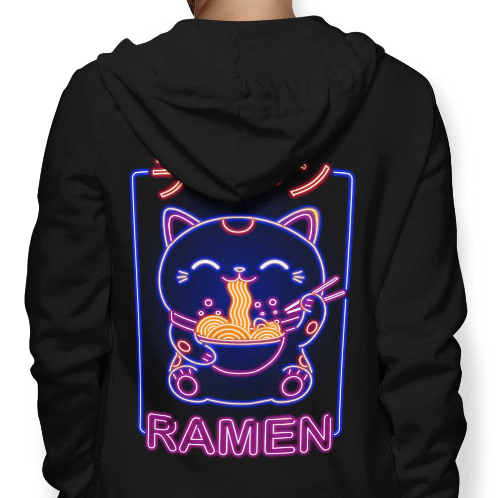 Stylish Neon Maneki - Neko Zip - Up & Pullover Hoodies