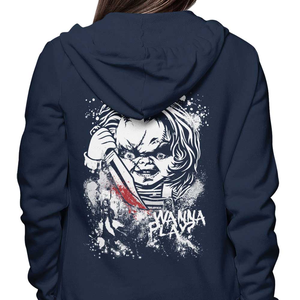 Arinesart's Playful Wanna Play Hoodie for All Fun - Lovers