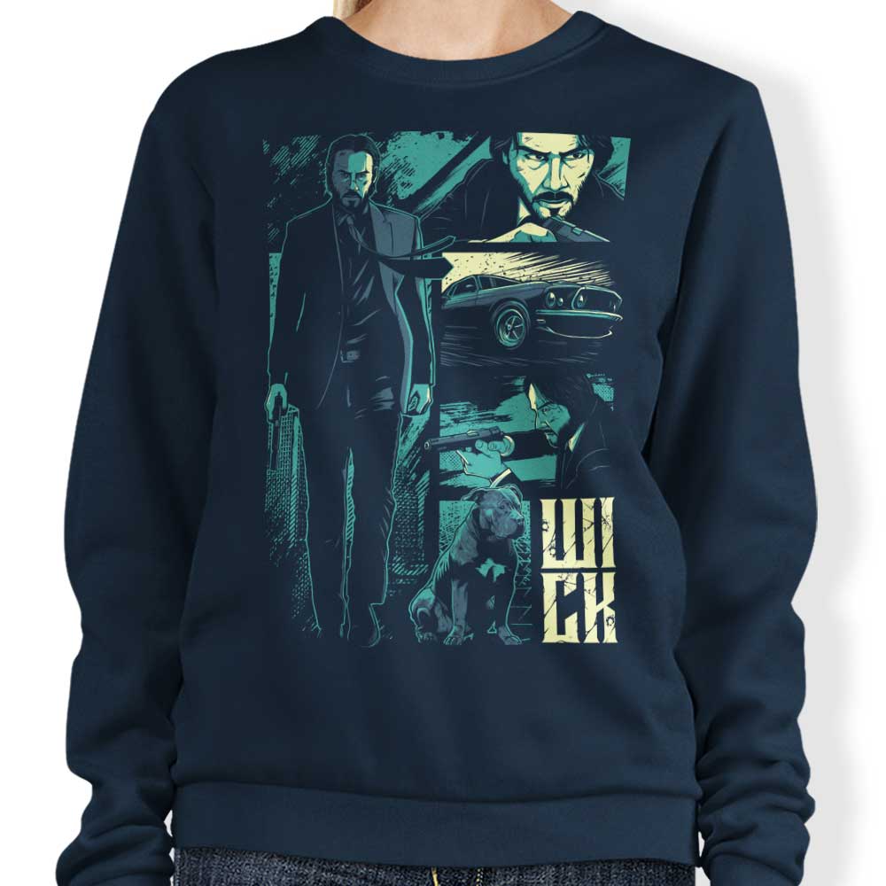 StudioM6 Brand W-I-C-K Crewneck Sweatshirt for All Sizes