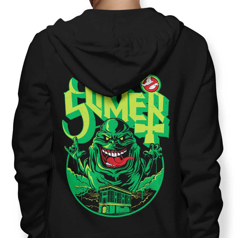 Dracula Byte's Stylish 'Slay the Slime' Zip-Up and Pullover Hoodies