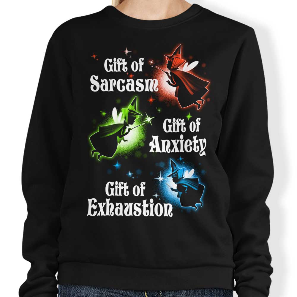 Alemaglia's My Three Gifts Comfortable Crewneck Sweatshirt in S - 4XL Sizes