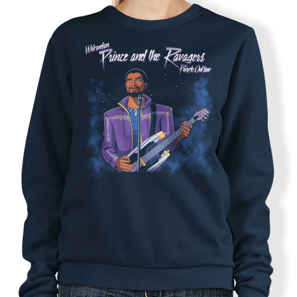 Stylish Purple Outlaw Crewneck Sweatshirt by Prime Premne Design