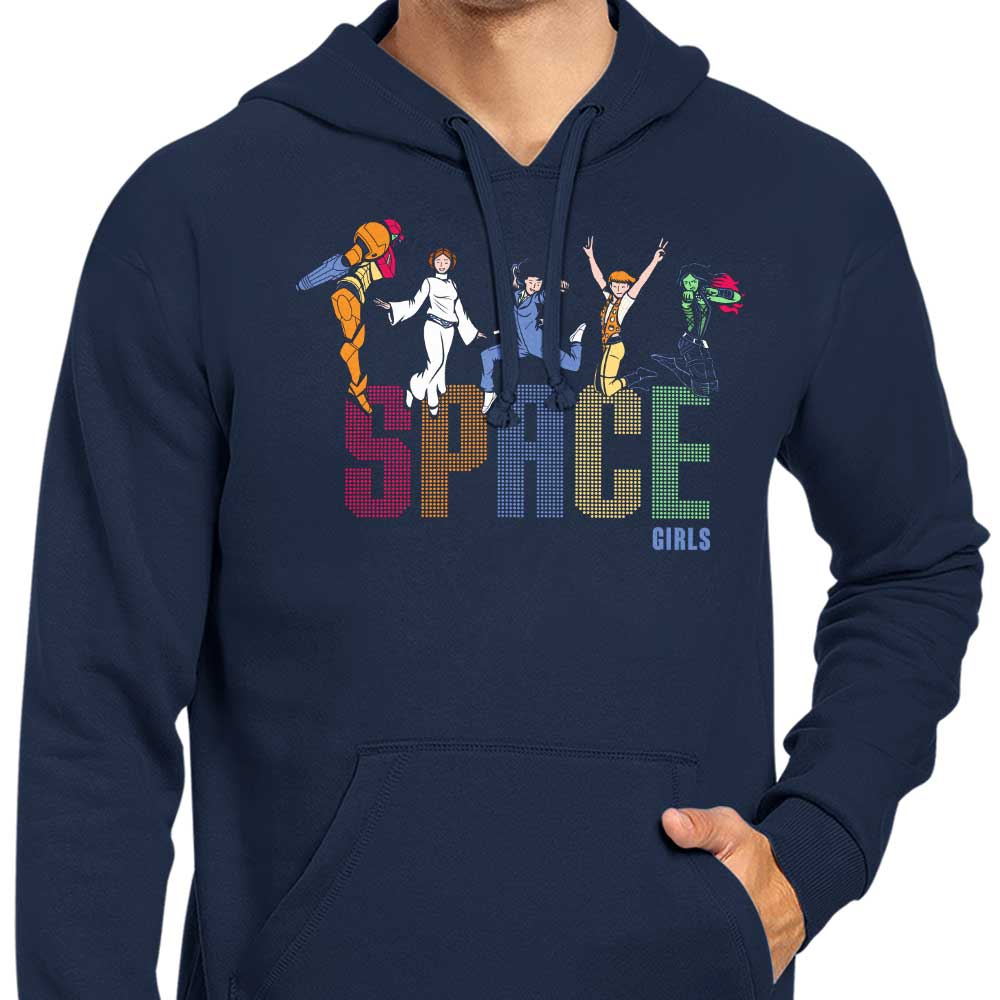Space Girls Zip Up and Pullover Hoodies for Fashionable Women