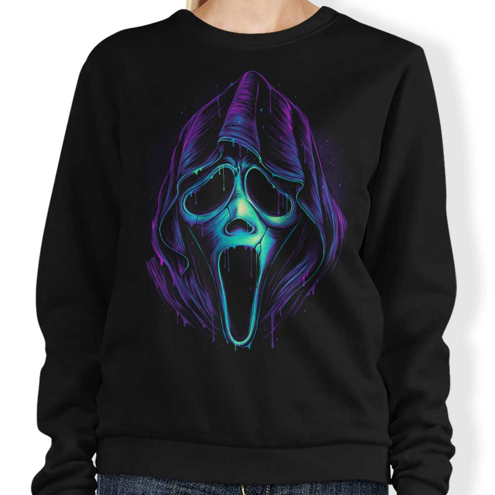 Glitchygorilla's Glowing Ghost Design Sweatshirt for Casual Wear