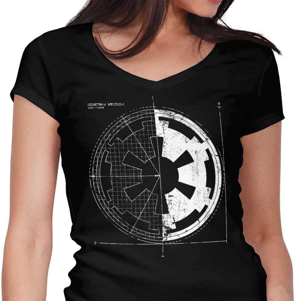 Empire Blueprint Women's V-Neck T-Shirt - A Fashionable Apparel