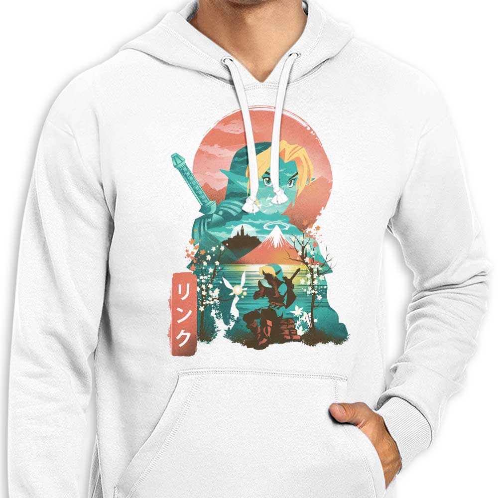 Ukiyo-e Ocarina Themed Zip-Up and Pullover Hoodies by Dandingeroz