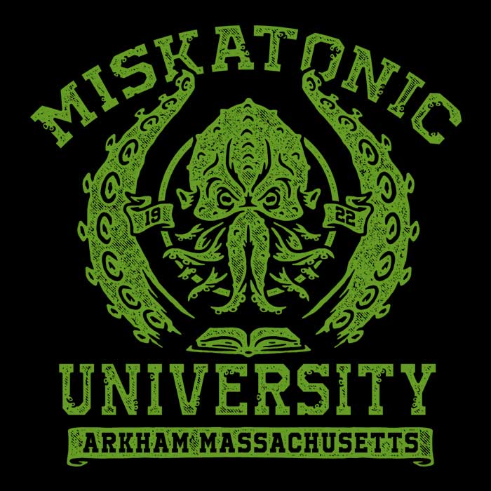Comfortable Miskatonic University Crewneck Sweatshirt in S - 4XL Sizes