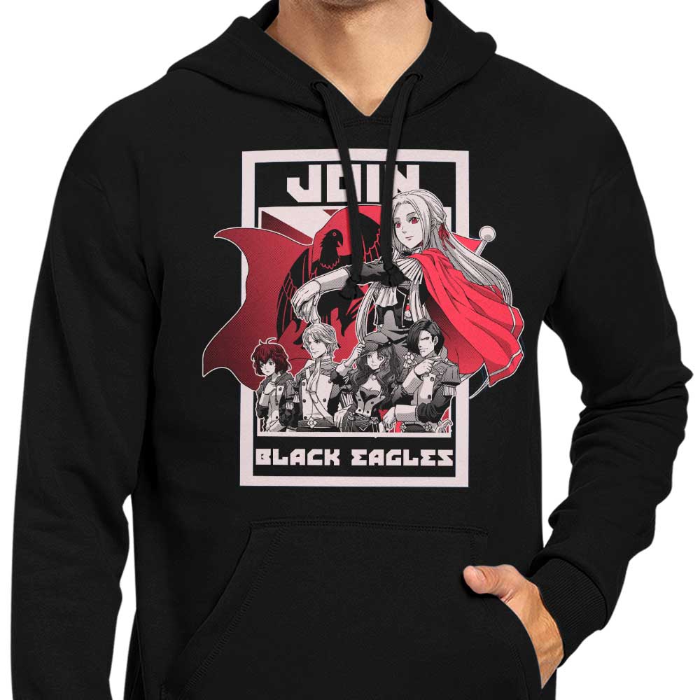 Stylish Black Eagles Membership Hoodie from Coinbox Tees