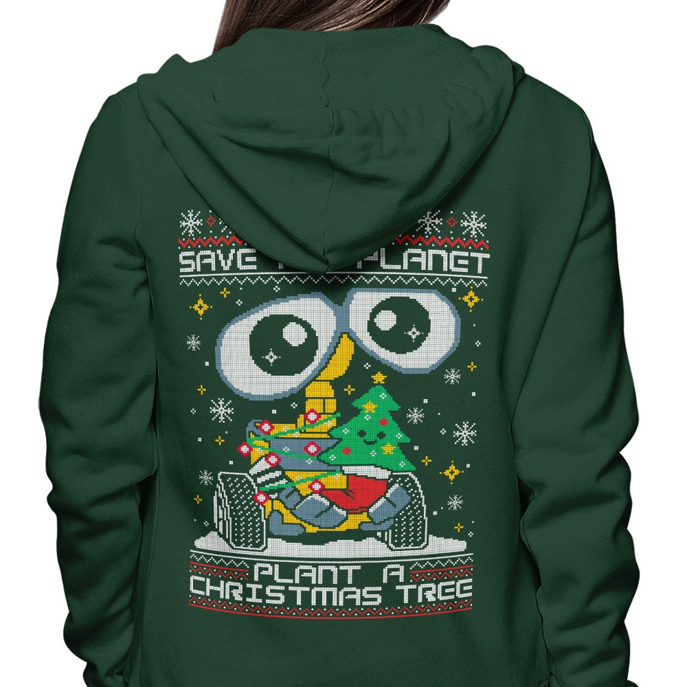 Christmas Tree Planting Design - Zip Up and Pullover Hoodies