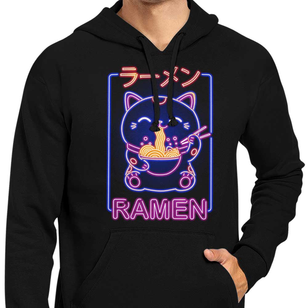 Stylish Neon Maneki - Neko Zip - Up & Pullover Hoodies