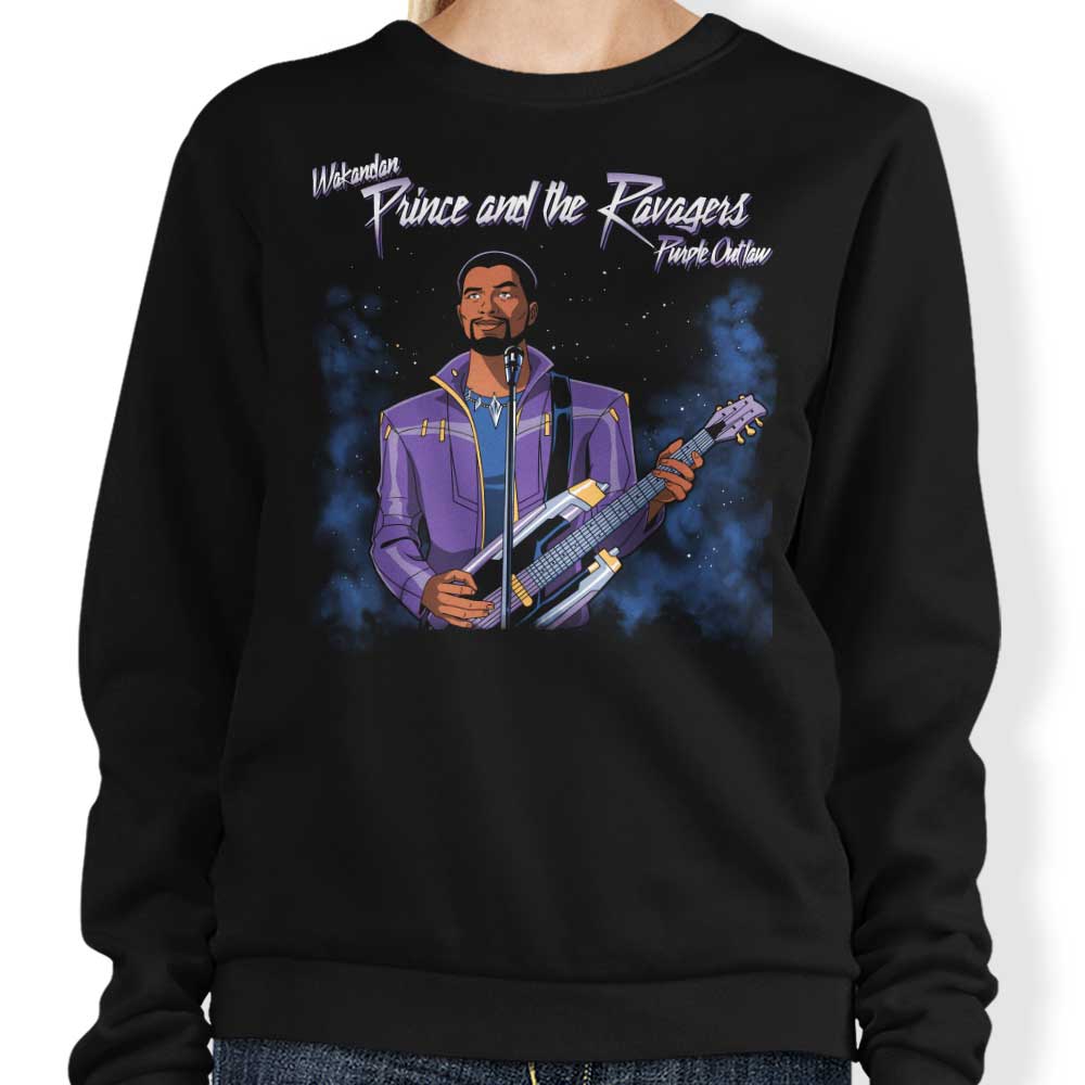 Stylish Purple Outlaw Crewneck Sweatshirt by Prime Premne Design