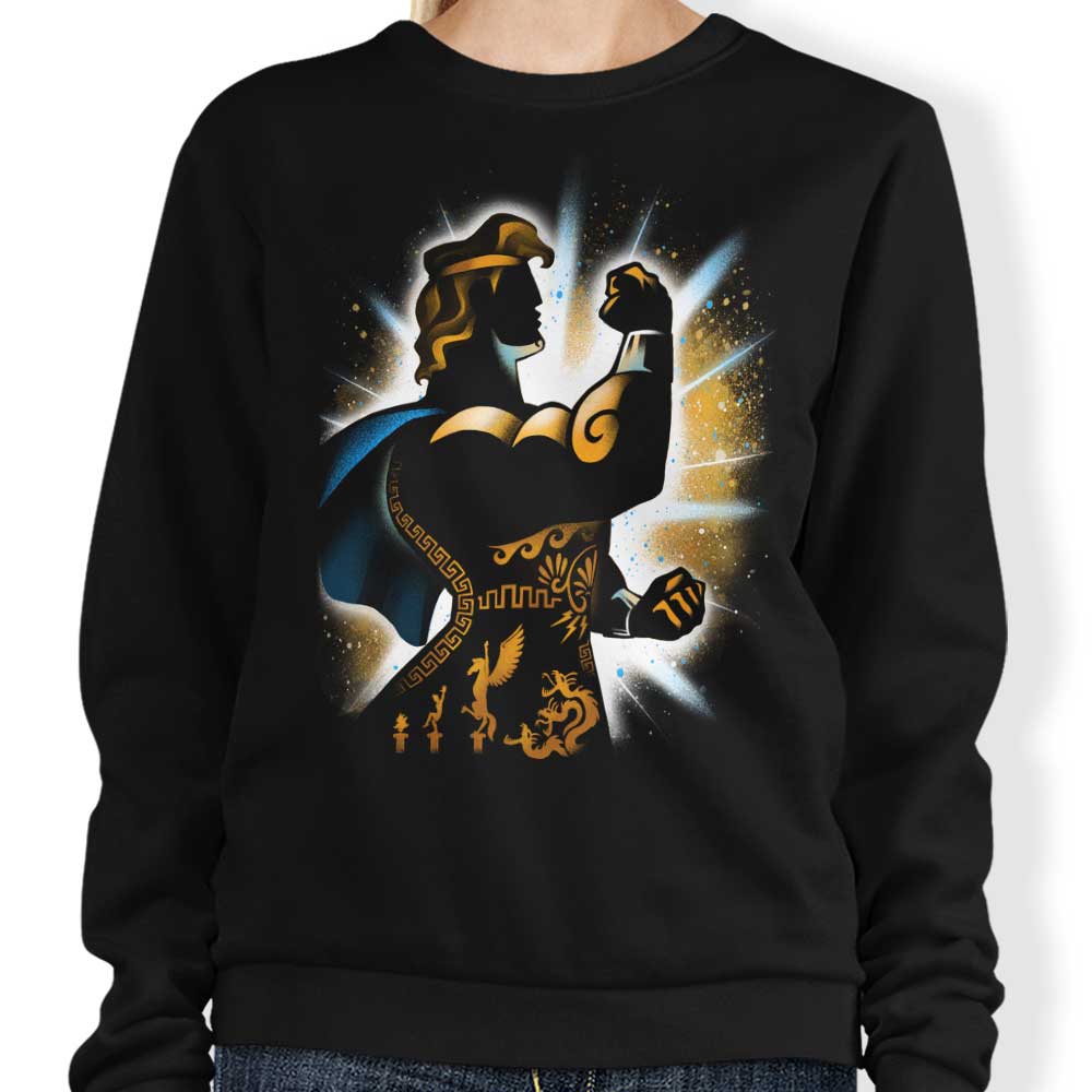 Authentic Hero Crewneck Sweatshirt by Alemaglia