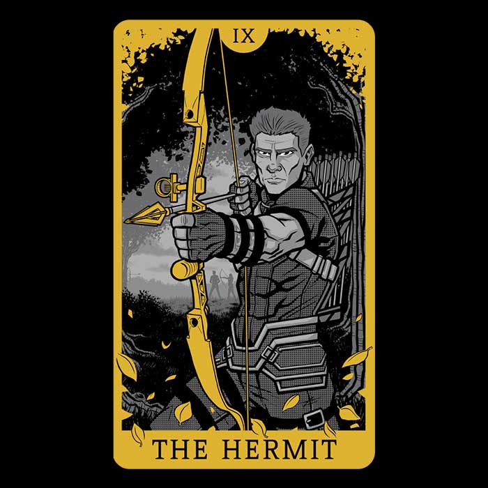 Tarot The Hermit Women's Stylish Cotton T-Shirts