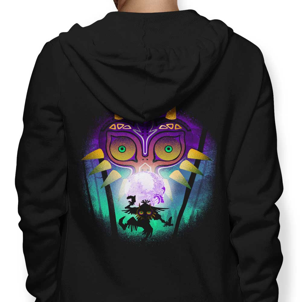 The Moon and the Mask - Stylish Hoodie by Donnie Illustrations