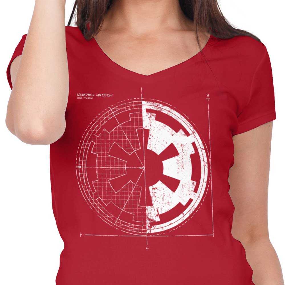 Empire Blueprint Women's V-Neck T-Shirt - A Fashionable Apparel