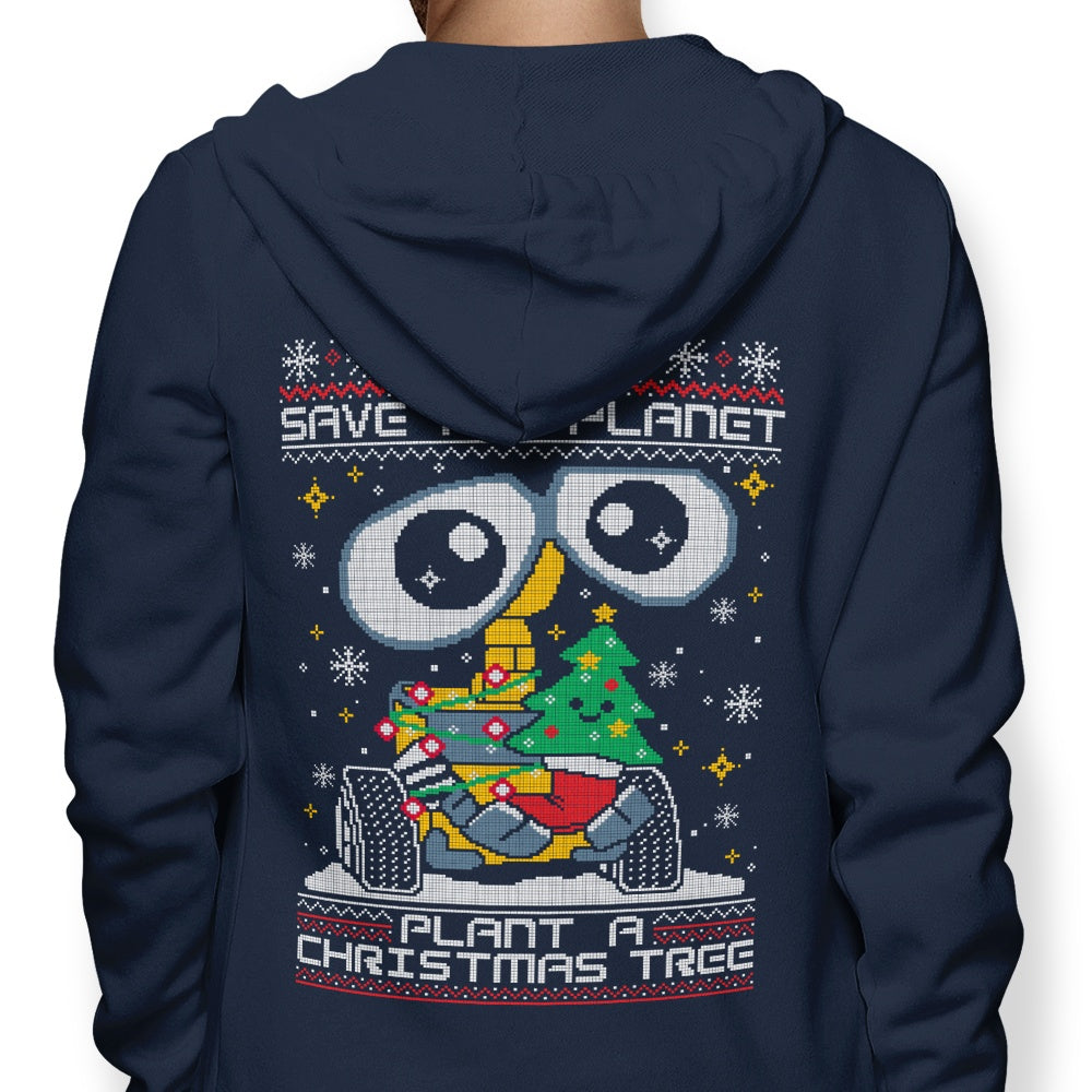 Christmas Tree Planting Design - Zip Up and Pullover Hoodies