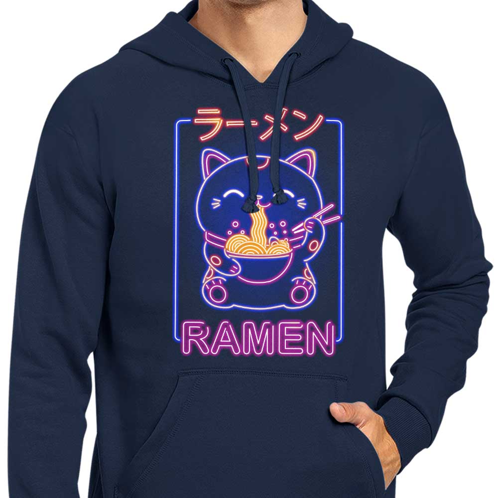 Stylish Neon Maneki - Neko Zip - Up & Pullover Hoodies