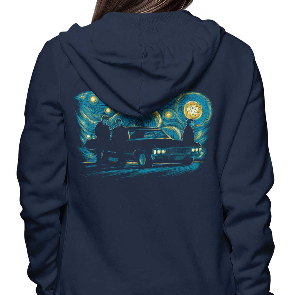 Starry Winchesters Stylish Zip - Up and Pullover Hoodies