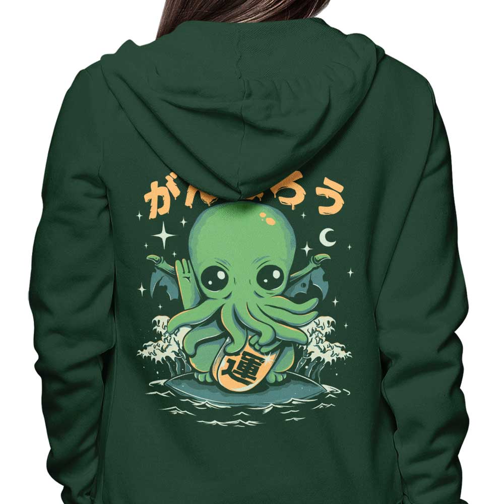 Lucky Cthulhu - Comfortable Zip-Up and Pullover Hoodies