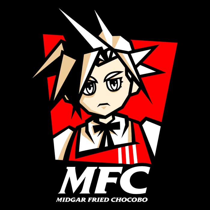 Midgar Fried Chocobo Women's Fashion Apparel - T-Shirts and Premium T-Shirts