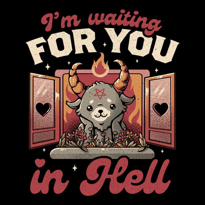 Comfortable 'Waiting for You' Crewneck Sweatshirt in S - 4XL Sizes