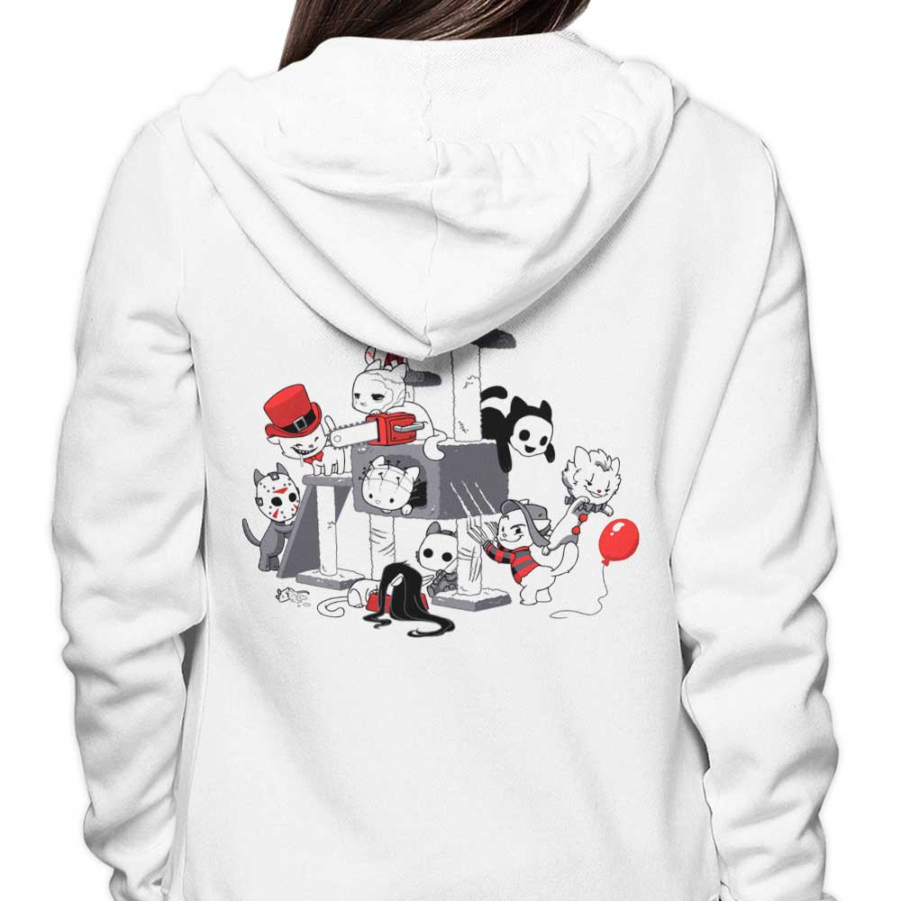 Scary Cats Themed Zip-Up and Pullover Hoodies