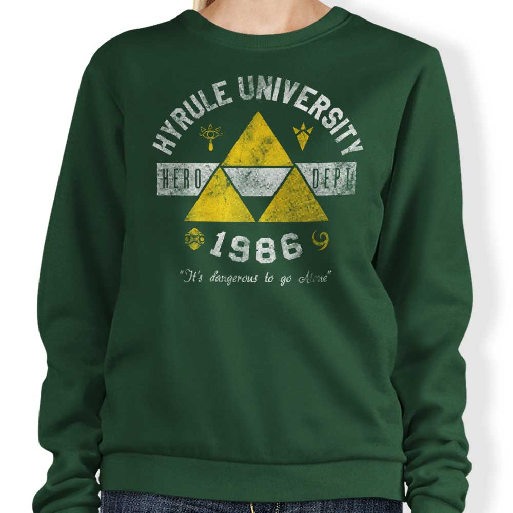 Hyrule University Sweatshirt - A Fashionable Apparel