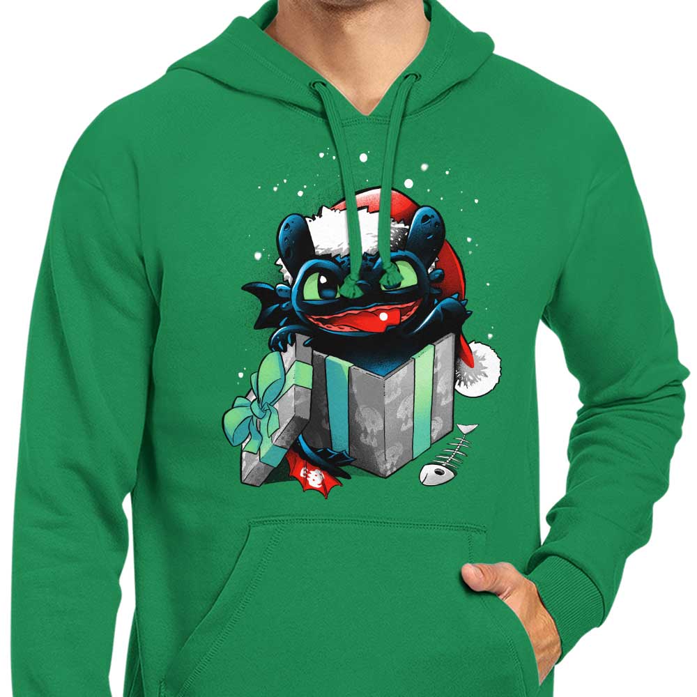 A Christmas Themed Dragon Hoodie by Alemaglia