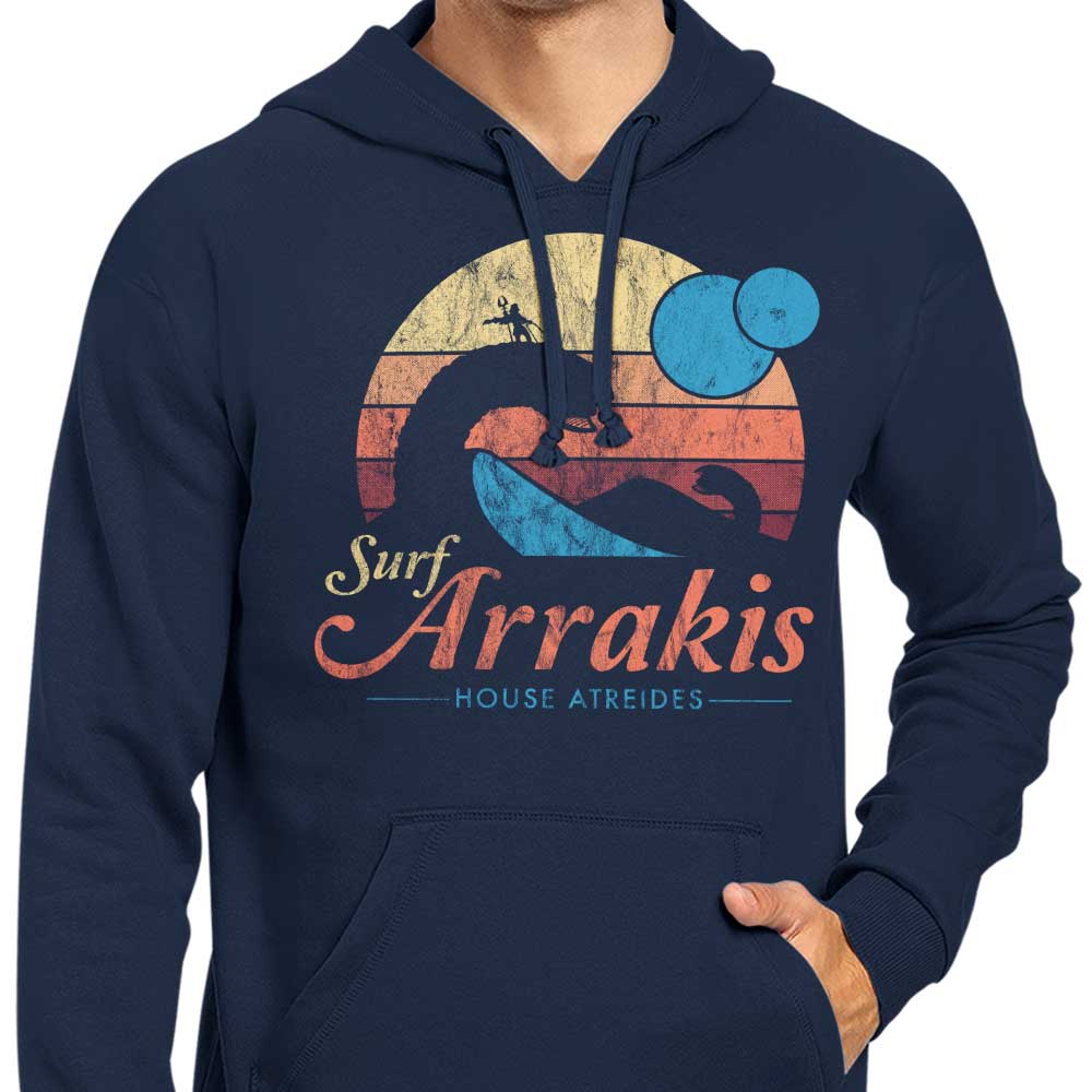 Surfing Arrakis Style Men's and Women's Hooded Sweatshirt