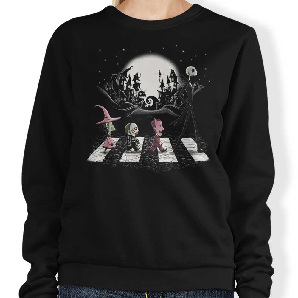 Halloween Road Crewneck Sweatshirt for All Sizes