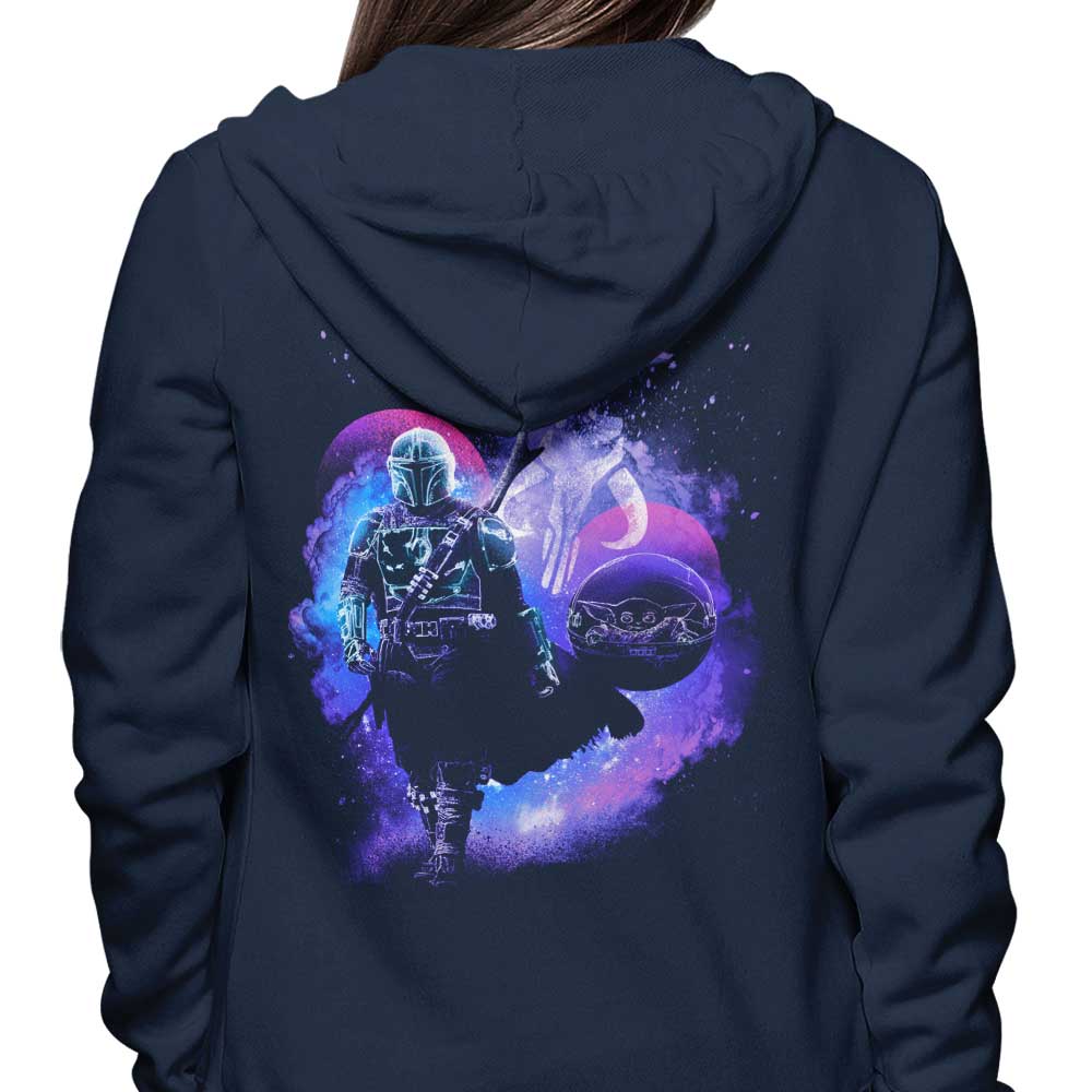 Donnie Illustrations' Soul of Mando Comfortable Cotton-Poly Hoodies
