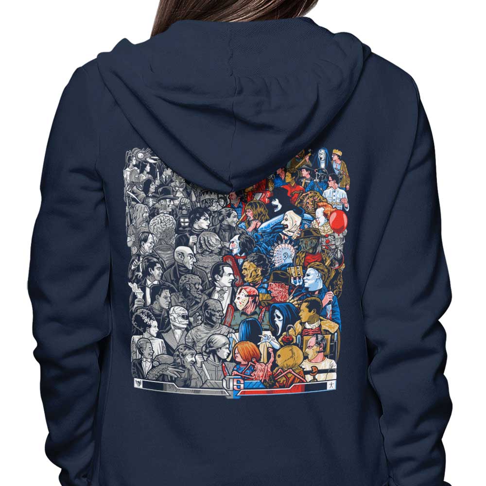 Grayscale versus Grotesque - Stylish Hoodie for Fashion Enthusiasts