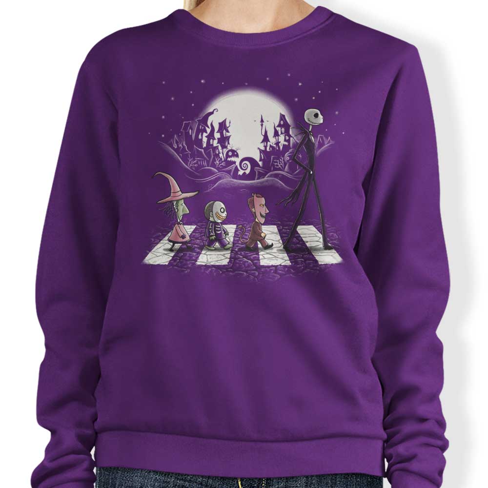 Halloween Road Crewneck Sweatshirt for All Sizes