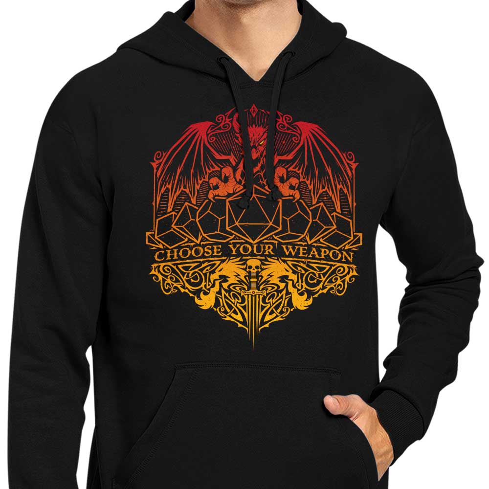 StudioM6's 'Choose Your Weapon' 8.5 Ounce Zip-Up & Pullover Hoodies in S - 4XL