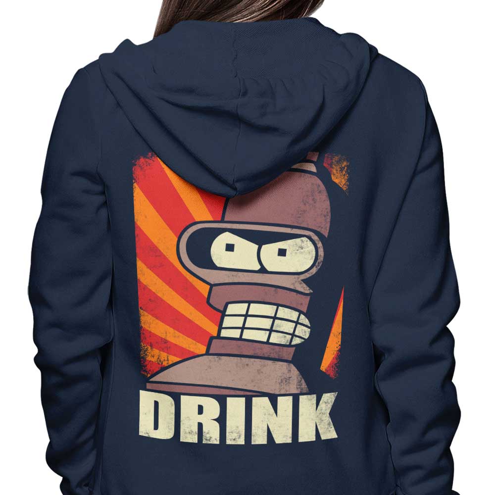Firebeard 'Drink!' Branded Zip Up and Pullover Hoodies for Drinking Enthusiasts