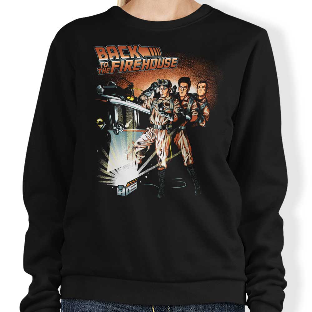 Ninjaink's Comfortable Back to the Firehouse Crewneck Sweatshirt